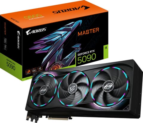 ⁨Graphics card GeForce RTX 5090 AORUS MASTER 32GB 512BIT GDDR7 3DP/HDMI⁩ at Wasserman.eu