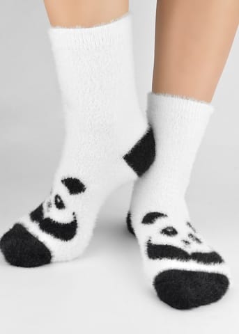 ⁨SKARPETY NOVITI SP029-W PANDA (kolor ecri, rozmiar 36-41)⁩ w sklepie Wasserman.eu
