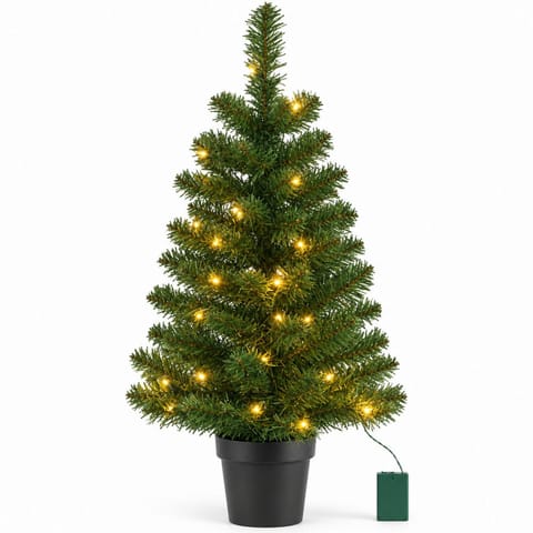 ⁨CHOINKA DEKORACYJNA NORTON W DONICY 30LED TIMER 90CM LUCA⁩ w sklepie Wasserman.eu