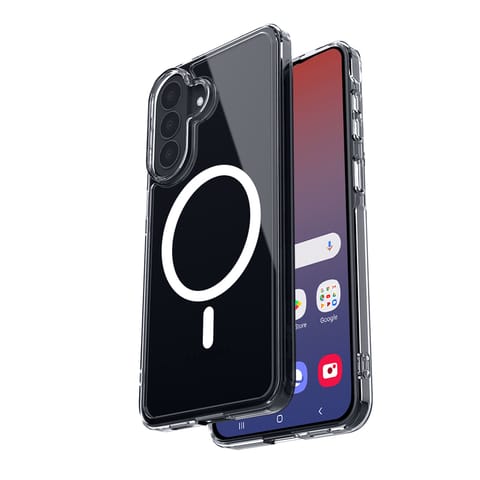 ⁨Crong Hybrid Clear Magnetic - Etui MagSafe Samsung Galaxy S26 FE (przezroczysty)⁩ w sklepie Wasserman.eu