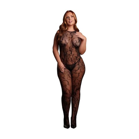 ⁨Matilda - Lace Bodystocking - Size - Black (kolor czarny, rozmiar Queen)⁩ w sklepie Wasserman.eu