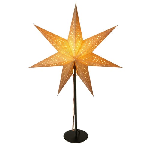 ⁨LAMPKA STOJĄCA GWIAZDA DEKORACYJNA 65CM E 14 CHAMPAGNE⁩ w sklepie Wasserman.eu