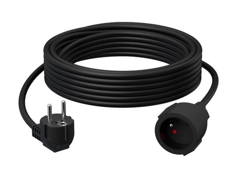 ⁨Przedłużacz sieciowy PR-160 1-Gniazdo z uziemieniem 10m czarny 3x2,5mm BLUETEC⁩ w sklepie Wasserman.eu