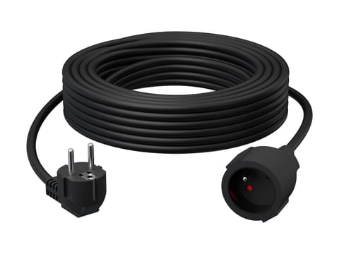 ⁨Przedłużacz sieciowy PR-160 1-Gniazdo z uziemieniem 15m czarny 3x2,5mm BLUETEC⁩ w sklepie Wasserman.eu