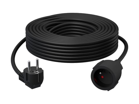 ⁨Przedłużacz sieciowy PR-160 1-Gniazdo z uziemieniem 20m czarny 3x2,5mm BLUETEC⁩ w sklepie Wasserman.eu