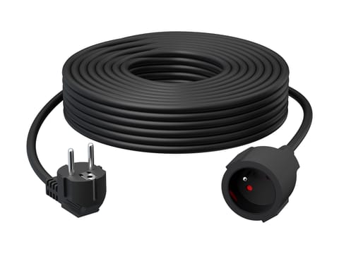 ⁨Przedłużacz sieciowy PR-160 1-Gniazdo z uziemieniem 30m czarny 3x2,5mm BLUETEC⁩ w sklepie Wasserman.eu