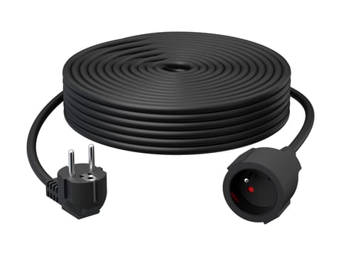 ⁨Przedłużacz sieciowy PR-160 1-Gniazdo z uziemieniem 50m czarny 3x2,5mm BLUETEC⁩ w sklepie Wasserman.eu