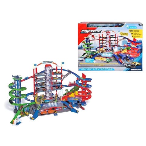 ⁨Majorette Garaż Super City + 6 aut 128cm⁩ w sklepie Wasserman.eu