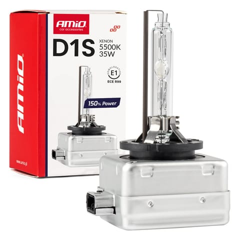 ⁨Żarówka ksenonowa żarnik xenon d1s 5500k amio 150% power amio-01968⁩ w sklepie Wasserman.eu