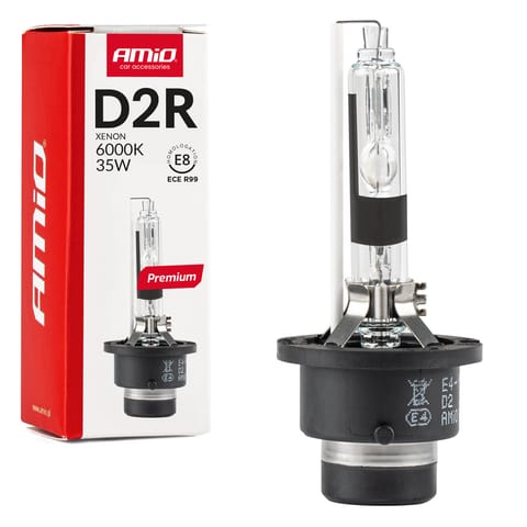 ⁨Żarówka ksenonowa żarnik xenon d2r 6000k amio premium amio-01971⁩ w sklepie Wasserman.eu