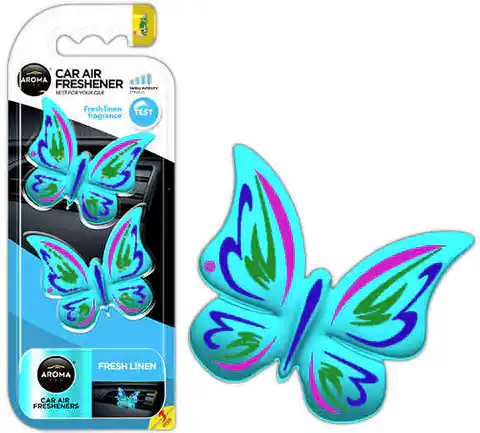 ⁨Odświeżacz powietrza aroma fancy shapes butterfly fresh linen⁩ w sklepie Wasserman.eu