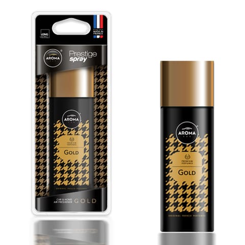 ⁨Aroma prestige spray gold air freshener⁩ at Wasserman.eu