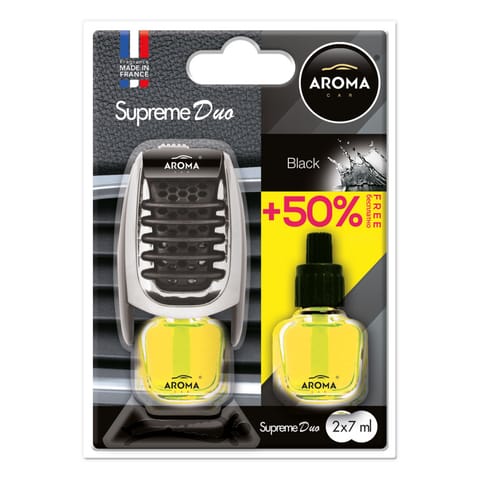 ⁨Aroma supreme duo air freshener black⁩ at Wasserman.eu