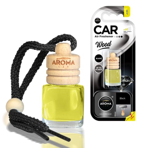 ⁨Aroma wood black air freshener⁩ at Wasserman.eu