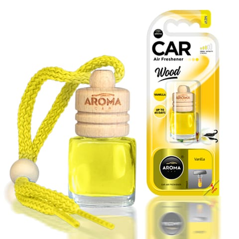 ⁨Aroma wood vanilia air freshener⁩ at Wasserman.eu