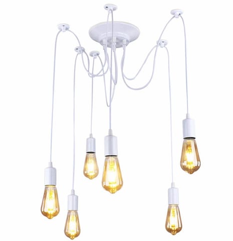 ⁨ZD74B Ceiling lamp 6 arm white⁩ at Wasserman.eu