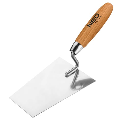 ⁨Kielnia sztukatorska trapezowa, 160 mm, uchwyt drewniany⁩ w sklepie Wasserman.eu