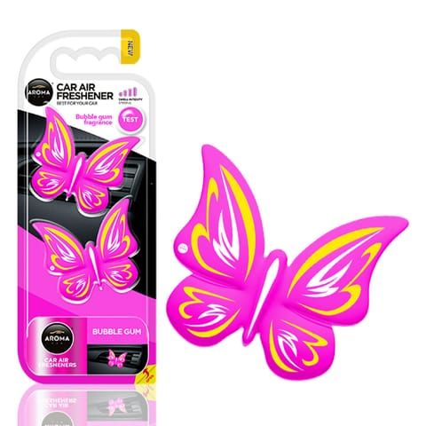 ⁨Odświeżacz powietrza aroma fancy shapes butterfly bubble gum⁩ w sklepie Wasserman.eu