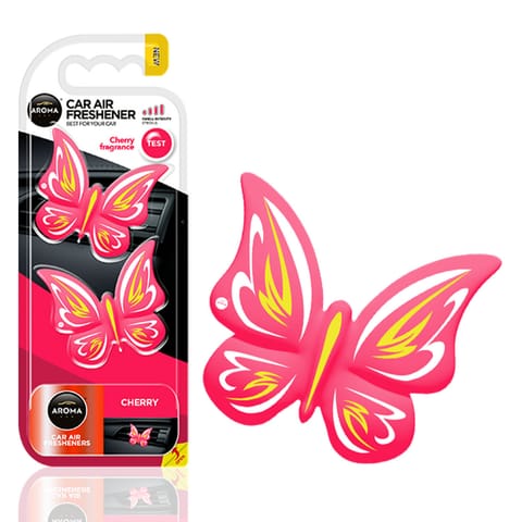 ⁨Air freshener aroma fancy shapes butterfly cherry⁩ at Wasserman.eu