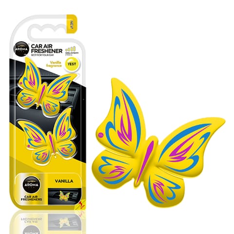 ⁨Odświeżacz powietrza aroma fancy shapes butterfly wanilia⁩ w sklepie Wasserman.eu