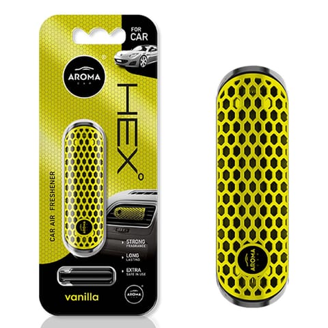 ⁨Air freshener aroma fancy shapes polymer hex vanilla⁩ at Wasserman.eu