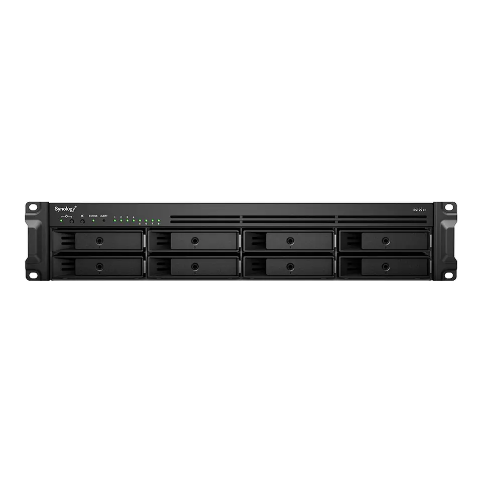 ⁨Synology RackStation RS1221+ NAS/storage server Rack (2U) Ethernet LAN Black V1500B⁩ at Wasserman.eu