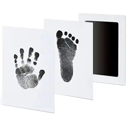 ⁨DA83 Niebrudzący odcisk rączki stópki 12,5 x 8 cm black⁩ w sklepie Wasserman.eu