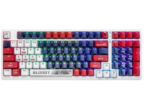 ⁨Klawiatura mechaniczna A4TECH BLOODY S98 USB Sports Navy (BLMS Red Plus Switches)⁩ w sklepie Wasserman.eu