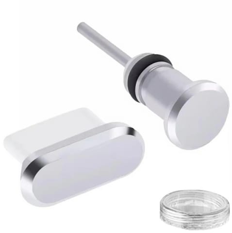 ⁨DA23A Zaślepka przeciw kurzowi usb-c 2szt silver⁩ w sklepie Wasserman.eu