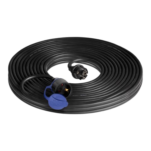 ⁨Przedłużacz warsztatowy bryzgoszczelny IP44, 1x2P+Z 30m,kabel gumowy olejoodporny H07RN-F 3x1,5mm-, 230VAC/16A, schuko⁩ w sklepie Wasserman.eu