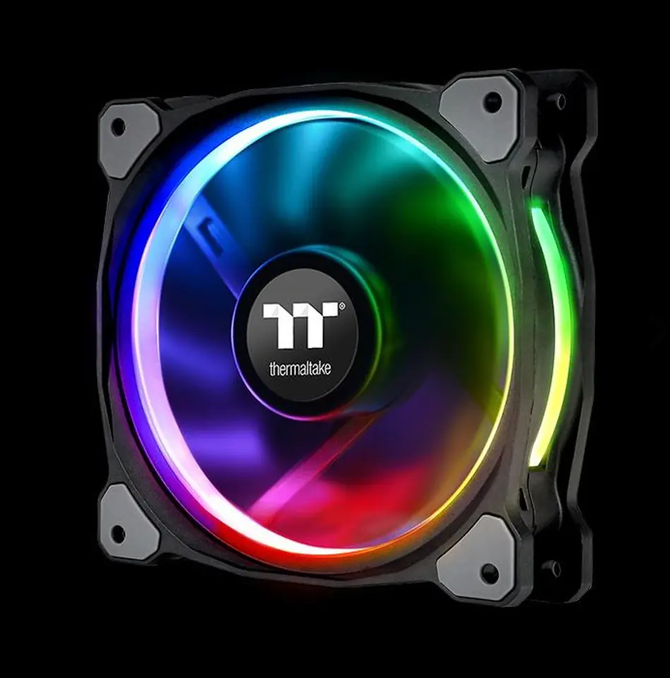 ⁨THERMALTAKE RIING 14 RGB PLUS TT PREMIUM 3 PACK (3X140MM, 500-1400 RPM) CL-F056-PL14SW-A⁩ w sklepie Wasserman.eu