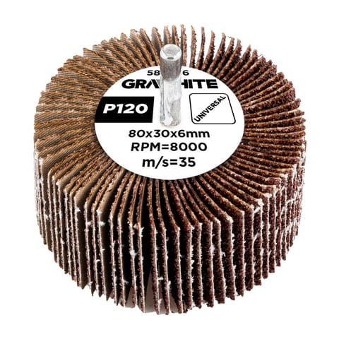 ⁨Ściernica listkowa trzpieniowa 80 x 30 x 6 mm, P120⁩ w sklepie Wasserman.eu