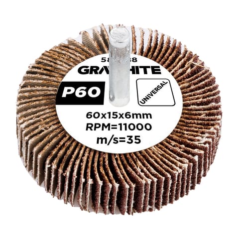 ⁨Ściernica listkowa trzpieniowa 60 x 15 x 6 mm, P60⁩ w sklepie Wasserman.eu