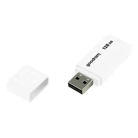 ⁨Pendrive Goodram USB 2.0 128GB biały⁩ w sklepie Wasserman.eu