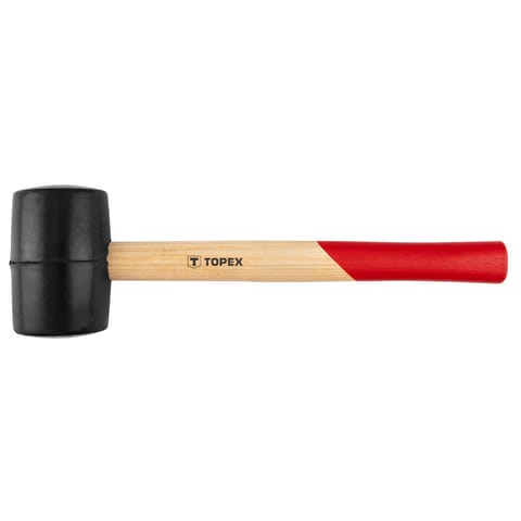⁨Młotek gumowy 60 mm/400 g, trzonek drewniany⁩ w sklepie Wasserman.eu