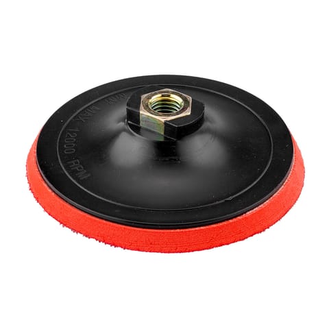 ⁨Tarcza mocująca z rzepem 125 mm x 8 mm, gwint M14⁩ w sklepie Wasserman.eu
