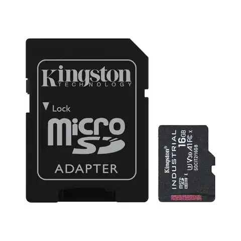 ⁨KINGSTON microSDHC 16GB Industrial C10 A1 pSLC Card⁩ w sklepie Wasserman.eu