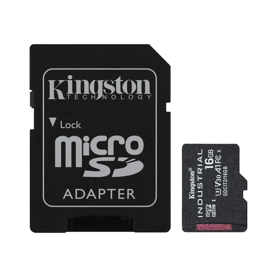 ⁨Kingston Technology Industrial 16 GB MicroSDHC UHS-I Class 10⁩ at Wasserman.eu