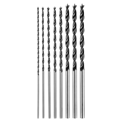 ⁨Zestaw wierteł do drewna, przedłużanych: 4, 5, 6, 7, 8, 10, 12 x 300 mm, 7 szt.⁩ w sklepie Wasserman.eu