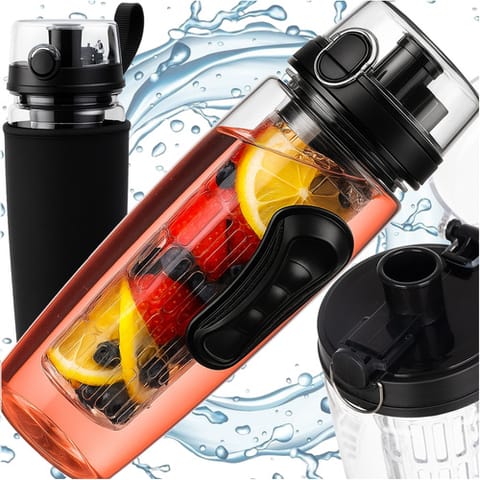 ⁨Bidon na wodę z pojemnikiem 1L Trizand 25815⁩ w sklepie Wasserman.eu