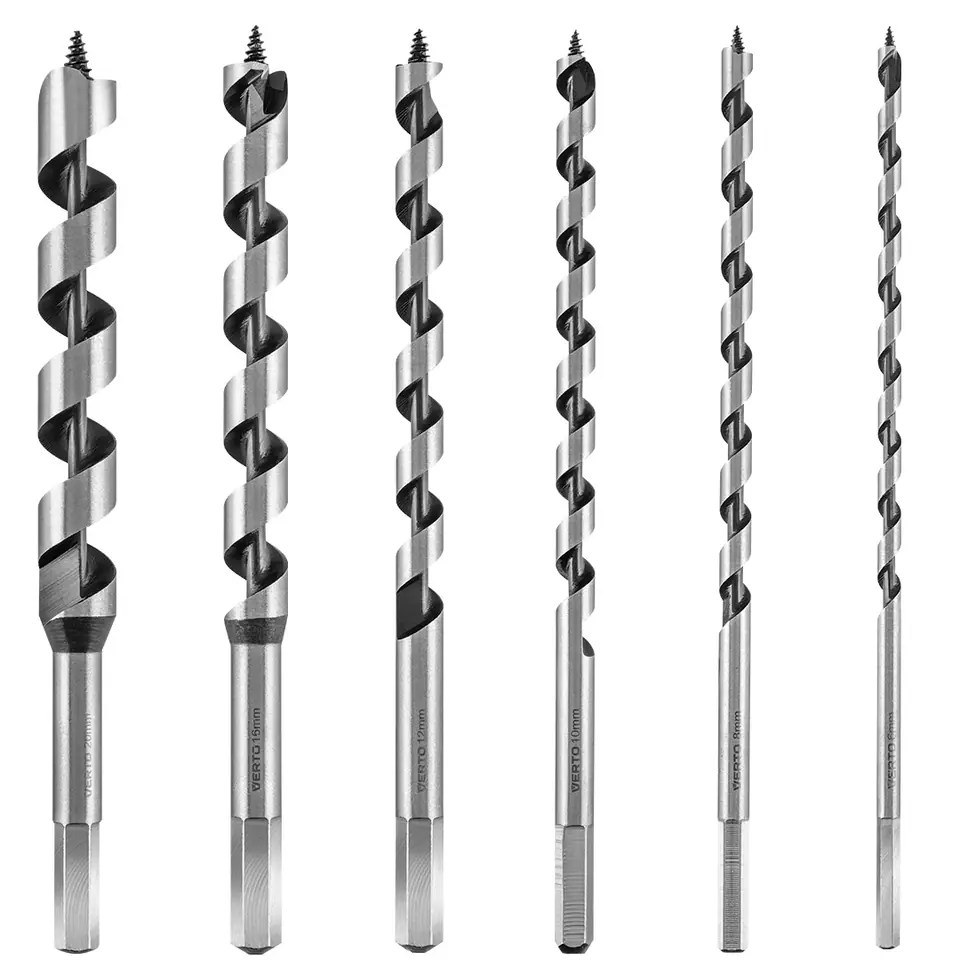 ⁨Wiertła spiralne do drewna 230 mm, zestaw 6 szt.⁩ w sklepie Wasserman.eu