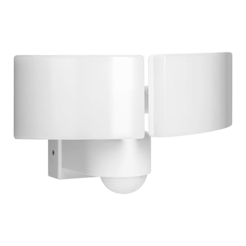 ⁨TOS DUO LED 2x20W podwójny naświetlacz ogrodowy z PIR, 2x1600lm, IP65, 4000K, PC, biały⁩ w sklepie Wasserman.eu