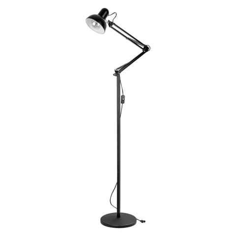 ⁨LUWES II, lampa podłogowa, E27, max. 18W, 182 cm, czarna⁩ w sklepie Wasserman.eu