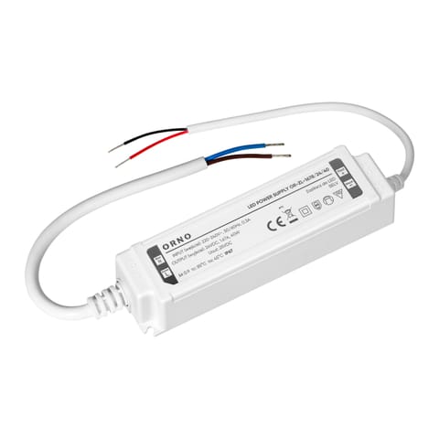 ⁨Zasilacz LED, hermetyczny, 24V, 40W, IP67, plastikowa obudowa⁩ w sklepie Wasserman.eu