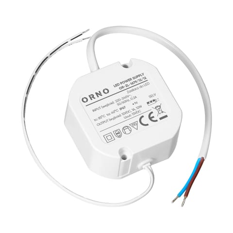⁨Zasilacz LED, dopuszkowy, 12V, 12W, IP67, plastikowa obudowa⁩ w sklepie Wasserman.eu