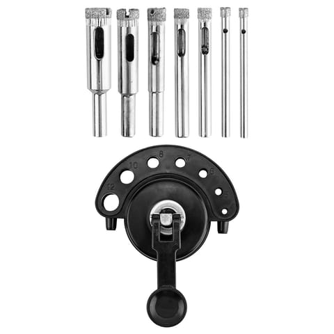 ⁨Wiertła diamentowe 4-12 mm z prowadnicą, zestaw 8 szt.⁩ w sklepie Wasserman.eu
