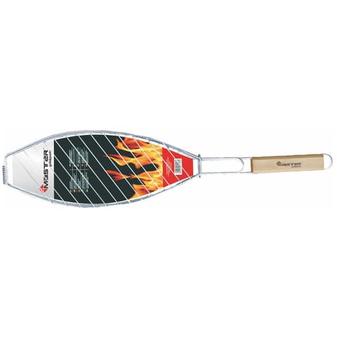 ⁨Ruszt do pieczenia ryb, Master Grill, stal chromowana⁩ w sklepie Wasserman.eu