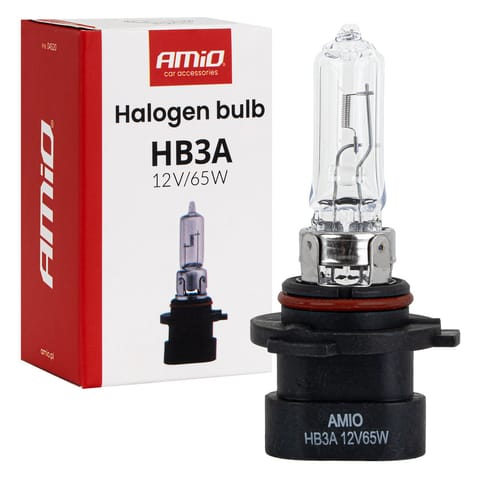 ⁨Żarówka halogenowa hb3a 9005xs 12v 60w p20d amio-04520⁩ w sklepie Wasserman.eu
