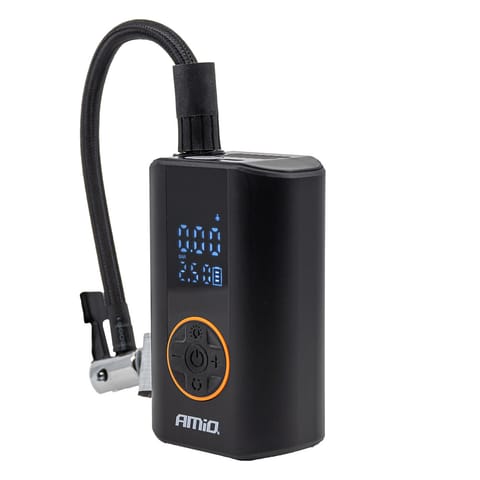 ⁨Kompresor samochodowy bezprzewodowy z wyświetlaczem led 40w usb-c acomp-25 amio-04414⁩ w sklepie Wasserman.eu