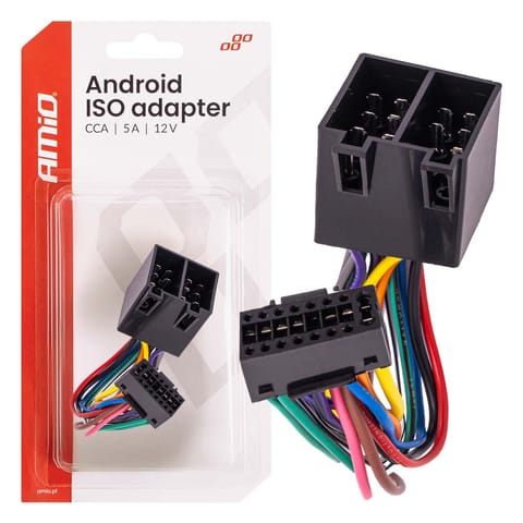 ⁨Adapter radiowy android iso cca 5a 12v amio-04442⁩ w sklepie Wasserman.eu
